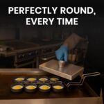 Rattleware Stainless Steel Egg Rings Commercial-Grade Egg Fryer Ring for Frying Eggs – Durable Metal Round Rings with Heat-Resistant Handle – Breakfast Kitchen Gadgets and Egg Cooker (8 Ring Set) - Image 4