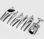 Corkscrew Wine Opener Bottle Opener Kitchen Gadget Set Peeling Knife Can Opener Walnut Folder Wine Bottle Opener Pressure Garlic Combination - Image 6