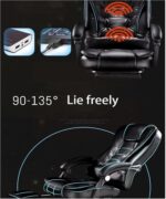 Gaming Chair, Products PU Leather 01 uter Chair Office Home Swivel Massage Chair Lifting Adjustable Chair with Footrest,E - Image 2