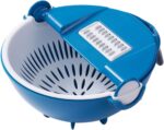 All-in-1 Vegetable Chopper, Fruit Slicer & Cheese Grater, Multi Blade French Fry Cutter & Veggie Dicer, Kitchen Gadgets for Vegetables, Nuts
