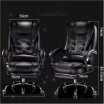 Gaming Chair, Products PU Leather 01 uter Chair Office Home Swivel Massage Chair Lifting Adjustable Chair with Footrest,E - Image 4