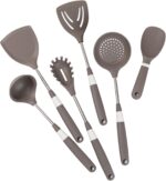 Kitchen Cooking Utensils Set,6 pcs Non-Stick Silicone Cooking Kitchen Utensils Spatula Set with Holder, Silicone Kitchen Gadgets Utensil Set