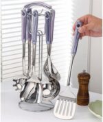 Cooking Spatulas Spoons 7 Pieces Sets 304 Stainless Steel Cooking Utensils Draining Spoons Gadgets Kitchen Cookware - Image 4