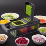 swqsq Vegetable Vhopper Multifunctional Vegetable Cutter Fruit Slicer Grater Shredders Drain Basket Slicers 8 in 1 Gadgets Kitchen Accessories Peeler - Image 3