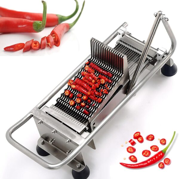 Vegetable Chopper Vegetable Cutter Chili Slicer - Veggie Onion Salad Food Chopper Manual - Potato Chipper - Veg Chopper - Kitchen Tools & Gadgets