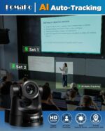 FoMaKo NDI PTZ Camera,30X Optical Zoom, AI Auto Tracking HDMI PTZ Camera, for University Graduation Ceremonies and Gaming/Esports tournaments Live Streaming and Production,NDI PTZ Bundle(KN30A X3+M4) - Image 2