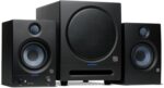 PreSonus Eris 4.5BT Bluetooth Studio Monitors + Eris Sub 8BT Studio Subwoofer with Bluetooth for Multimedia, Gaming, Studio-Quality Music Production, 2.1 Speaker System