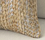 Woven Leather Pillow Cover - Image 3