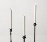 Premium Flickering Flameless Wax Taper Candle - Image 3