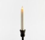 Premium Flickering Flameless Wax Taper Candle - Image 2