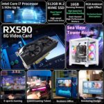 Prebuilt Gaming PC Desktop Computer,Intel Core i7 Desktop,Operating at A Frequency of 3.4-3.9 GHz,RX590 Graphics Card with 8GB GDDR5 Video Memory,16GB RAM, 512GB SSD,WiFi 5.0,RGB Fan x4 - Image 7