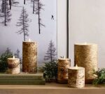 Flameless Birch Pillar Candles - Image 5