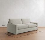 PB Comfort Modern Square Arm Sofa (62"-118") - Image 3