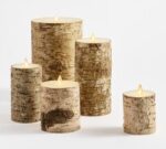 Flameless Birch Pillar Candles - Image 3