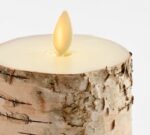 Flameless Birch Pillar Candles - Image 2