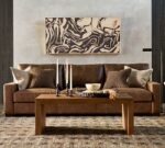 Turner Square Arm Leather Sofa (65"–104") - Image 3