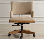 Barros Upholstered Swivel Desk Chair