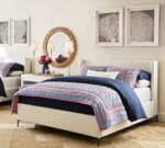 Jake Upholstered Storage Platform Bed with Metal Legs - Image 5