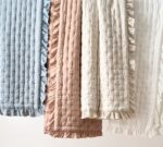 Belgian Flax Linen Ruffle Tufted Quilt - Image 2