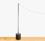 Bistro Standing String Lights Post With Tank Base - Image 2