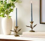 Botanical Forged Iron Candle Holder - Image 5
