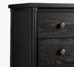 Chris Loves Julia Modern Traditional Tall 2-Drawer Dresser (33") - Image 2