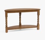 Chris Loves Julia Stacked Ball Demilune Console Table (50") - Image 2