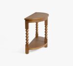 Chris Loves Julia Stacked Ball Demilune Console Table (50") - Image 3