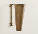 Chris Loves Julia Wall-Mounted Brass Vase - Image 2