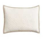 Cross Stitch Velvet Quilted Sham - Image 2