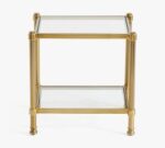 Everson Rectangular Glass Side Table (22.5") - Image 3