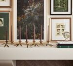 Botanical Forged Iron Candle Holder - Image 3