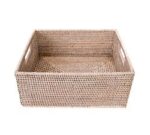 Tava Handwoven Rattan Rectangular Storage Basket - Image 6