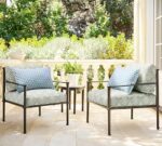 Kravet Blossom Petite Floral Lumbar Outdoor Pillow - Image 3