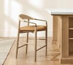 Laguna Leather Metal Stool