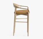 Laguna Leather Metal Stool - Image 2
