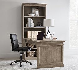 Livingston Peninsula Desk with Bookcase Suite (35")