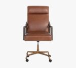 Misha Leather Swivel Desk Chair - Image 5