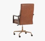 Misha Leather Swivel Desk Chair - Image 2