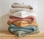 Pick-Stitch Handcrafted Cotton Linen Quilt - Image 2