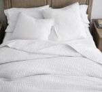 Pick-Stitch Handcrafted Cotton Linen Quilt - Image 7
