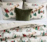 Santa in the Country Sherpa Back Comforter - Image 3