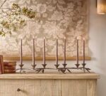 Botanical Forged Iron Candle Holder - Image 4