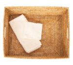 Tava Handwoven Rattan Rectangular Storage Basket - Image 4