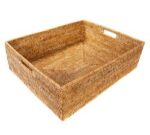 Tava Handwoven Rattan Rectangular Storage Basket - Image 5