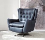 Wells Tufted Leather Swivel Recliner - Image 4