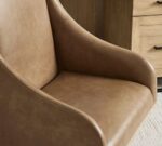 York Leather Swivel Desk Chair - Image 5