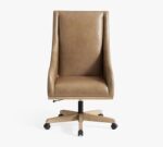 York Leather Swivel Desk Chair - Image 3